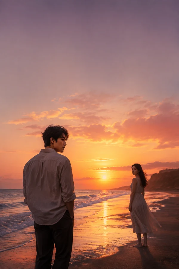 夜空下的迁徙线海报